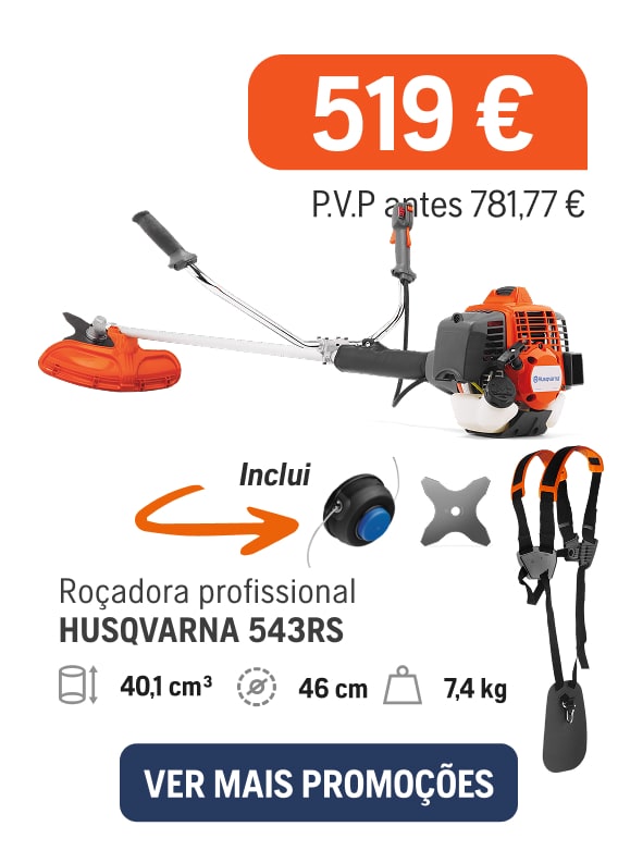 Desbrozadora profesional Husqvarna 543RS, 549€