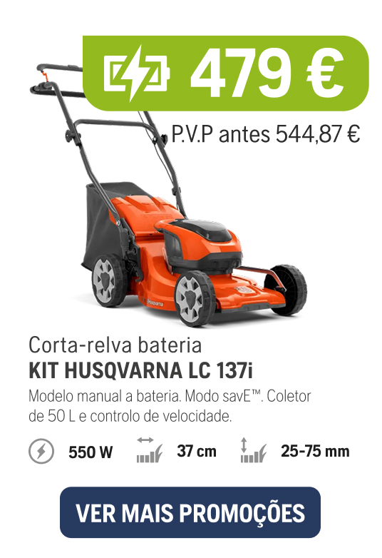 Cortacésped batería Kit Husqvarna LC137i, 469€