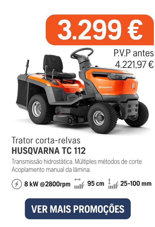 Tractor cortacésped Husqvarna TC112, 3.299€