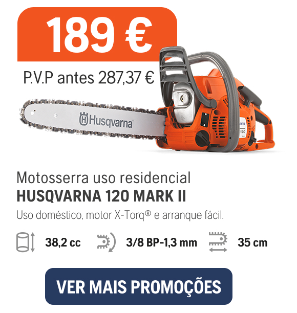 Motosierra uso residencial Husqvarna 120 Mark II, 199€