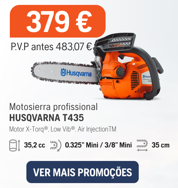 Motosierra profesional Husqvarna T435, 399€