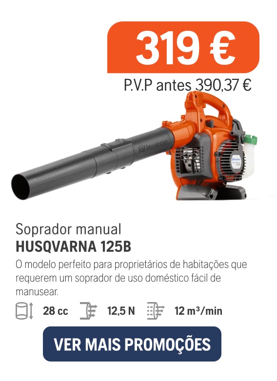 Soplador de mano Husqvarna 125B, 299€