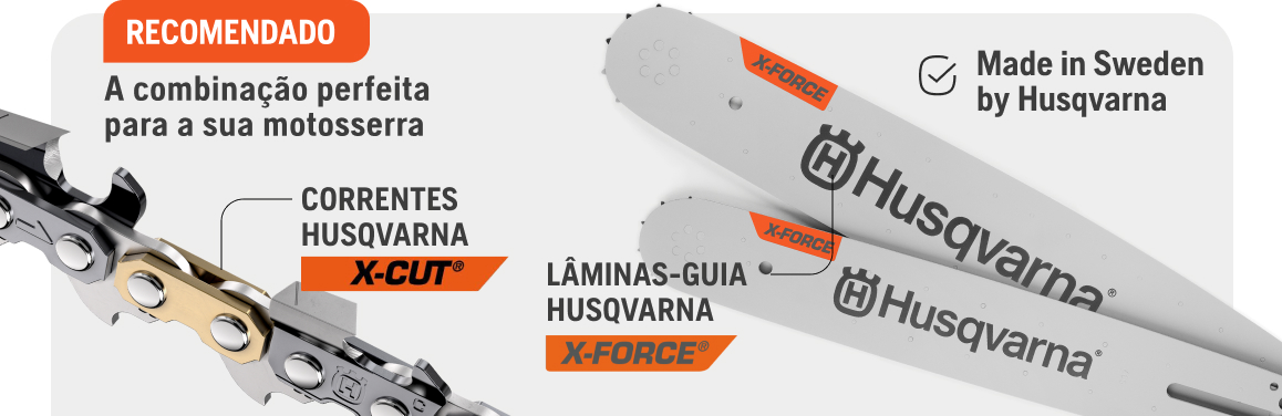 Cadenas X-Cut y espadas X-Force Husqvarna