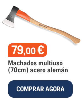 Hacha multiuso 70cm acero alemán, 79€